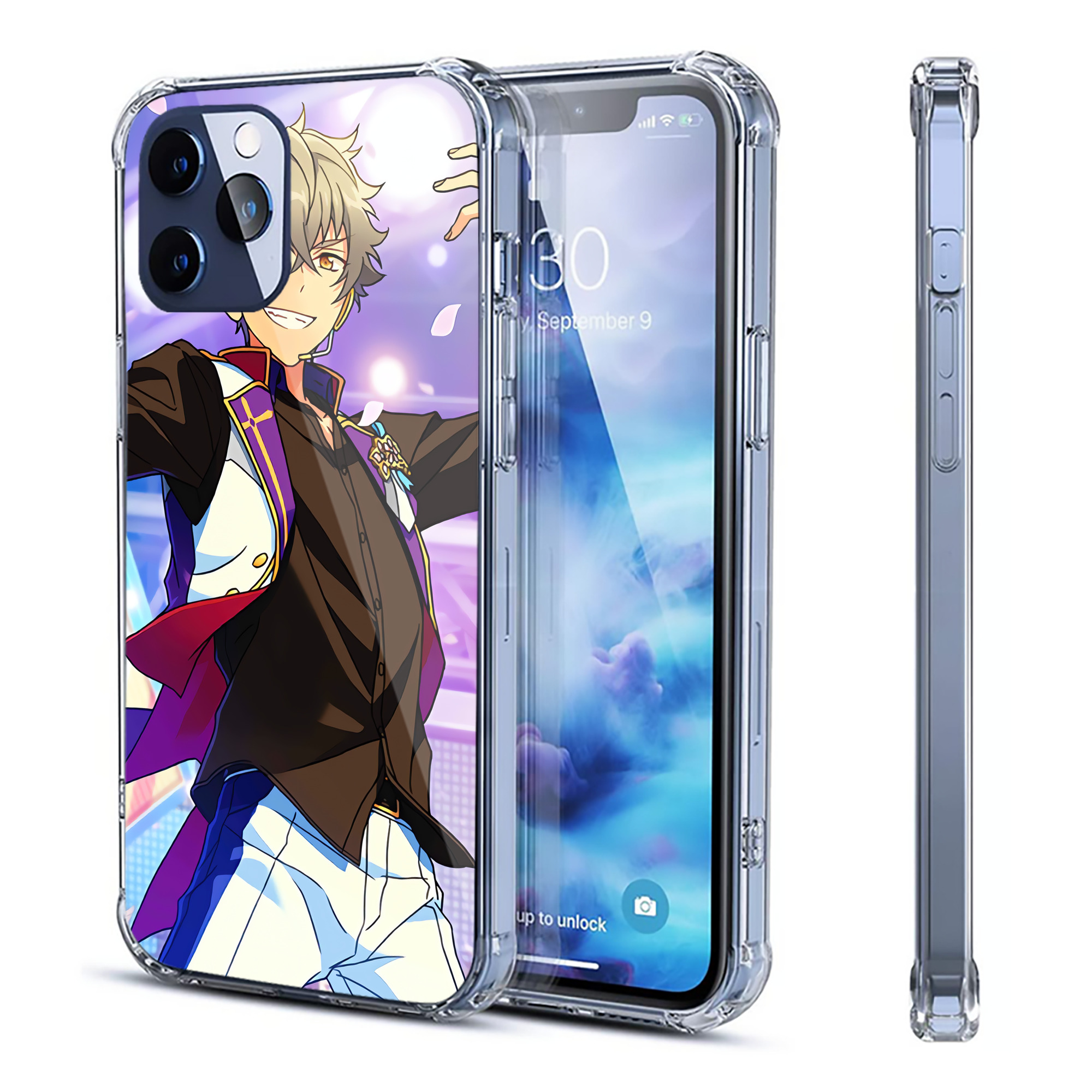 （画像用） あんさんぶるスターズ! Ensemble Stars 【iPhone 12シリーズ対応】透明スマホケース（クリアソフトケース）